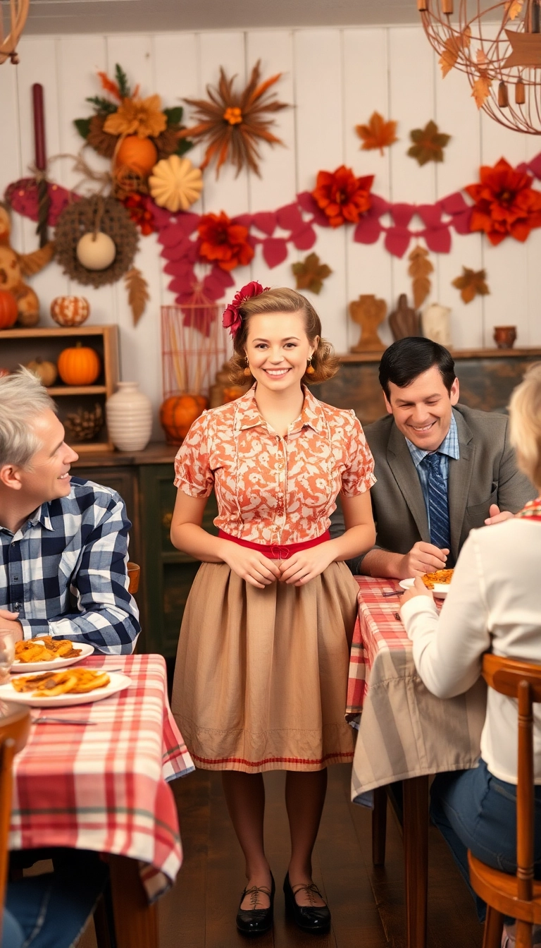 20 Thanksgiving Outfits That'll Make You the Star of the Dinner Table (You Won't Believe #11!) - 20. Vintage-Inspired Ensemble