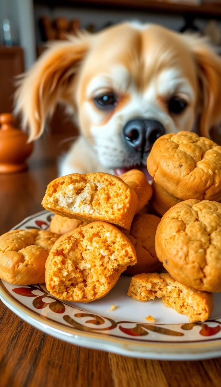 20 Homemade Pet Food Recipes That Will Make Your Furry Friend Jump for Joy (Wait Until You Try #11!) - 12. Sweet Potato and Chicken Biscuits