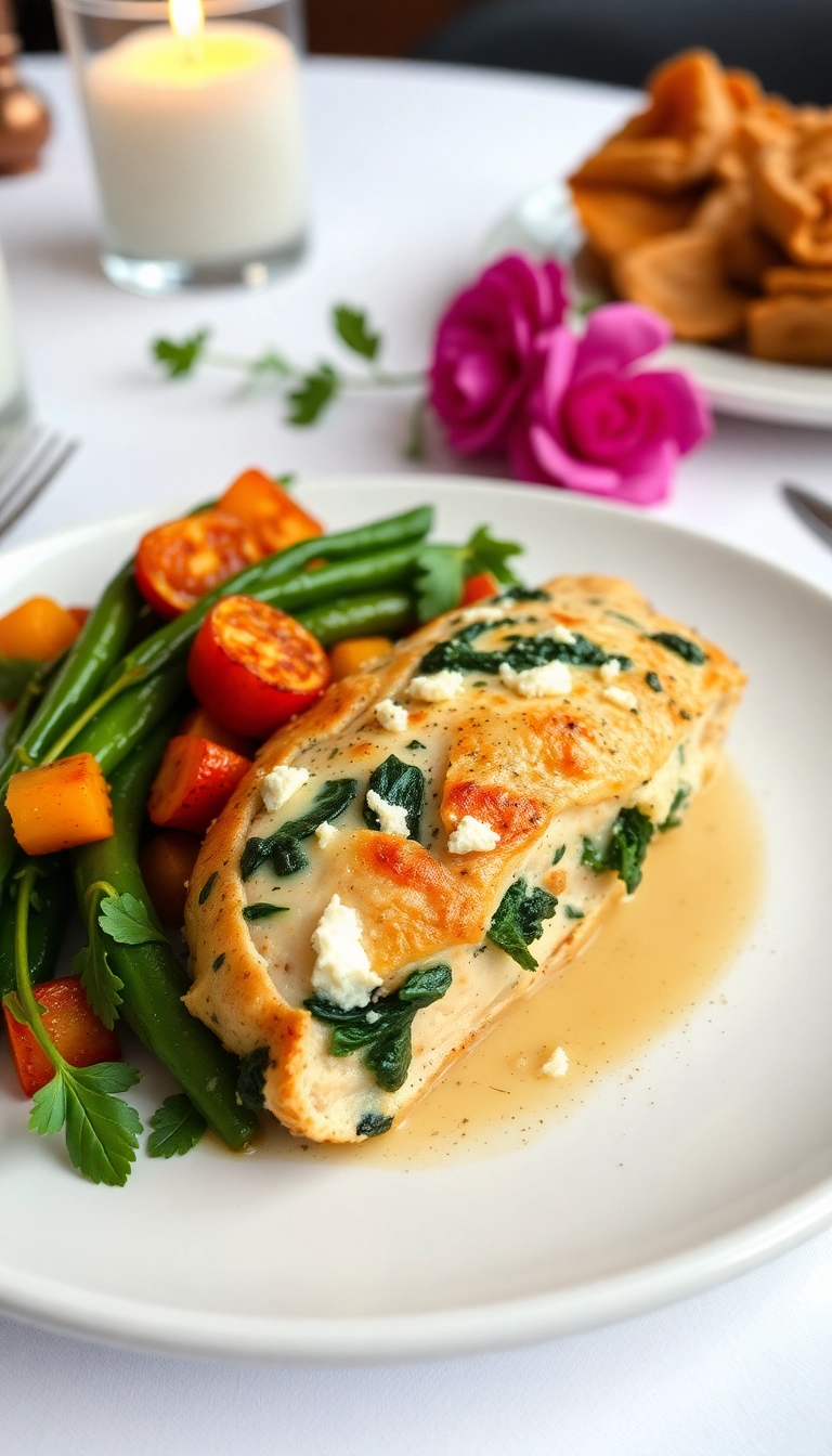 21 Healthy Winter Meals That’ll Warm Your Soul (And Your Kitchen!) - 10. Spinach and Feta Stuffed Chicken