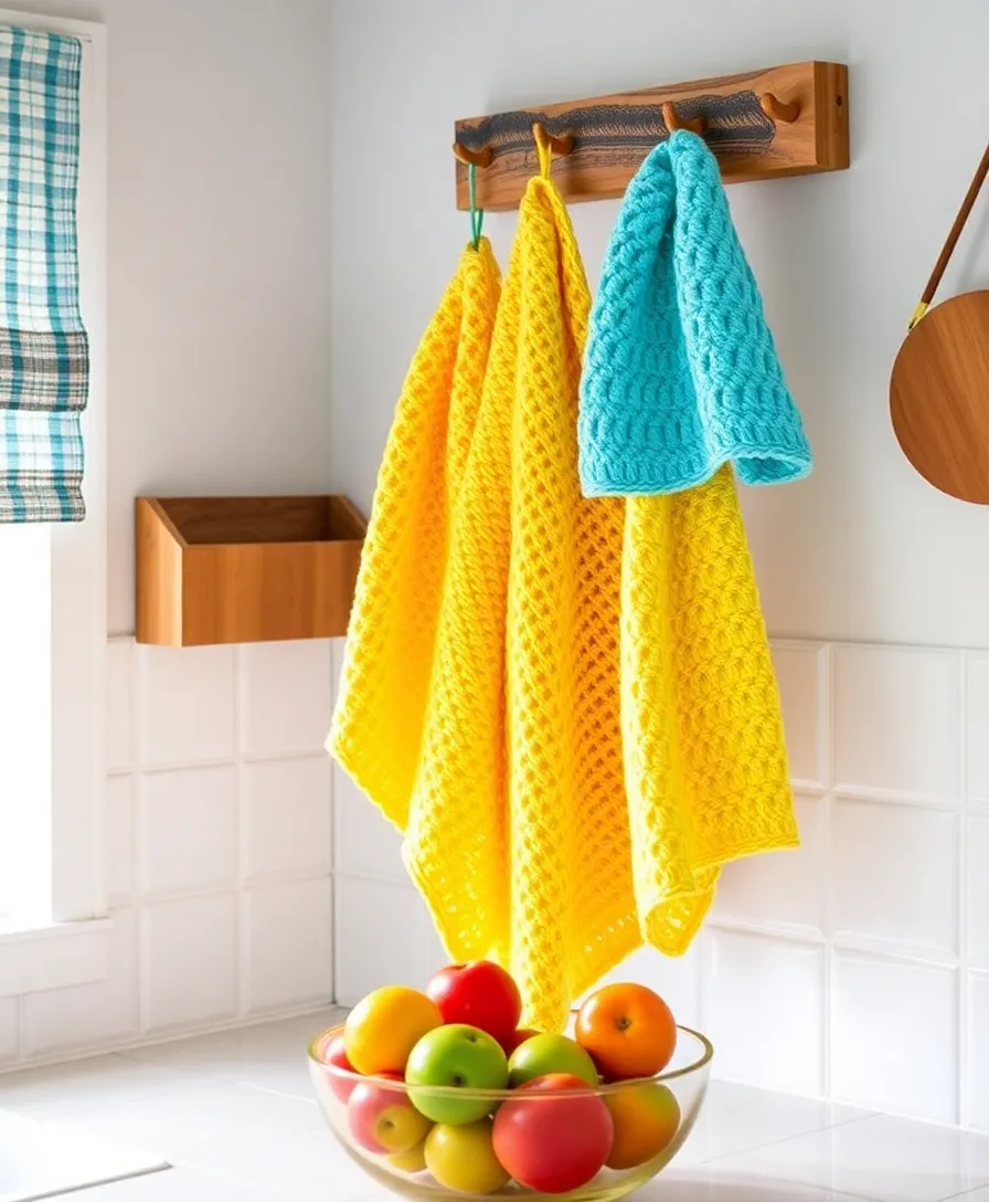 10 DIY Crochet Projects That Will Bring Comfort and Style to Your Home (Get Inspired by #2!) - 7. Crochet Kitchen Towels