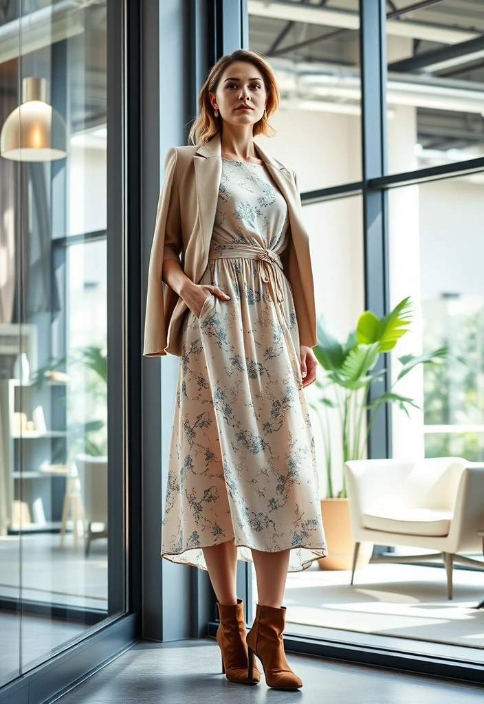 18 Office Outfits That'll Make You the Best-Dressed in the Boardroom (#5 Will Shock You!) - 2. Chic Midi Dress