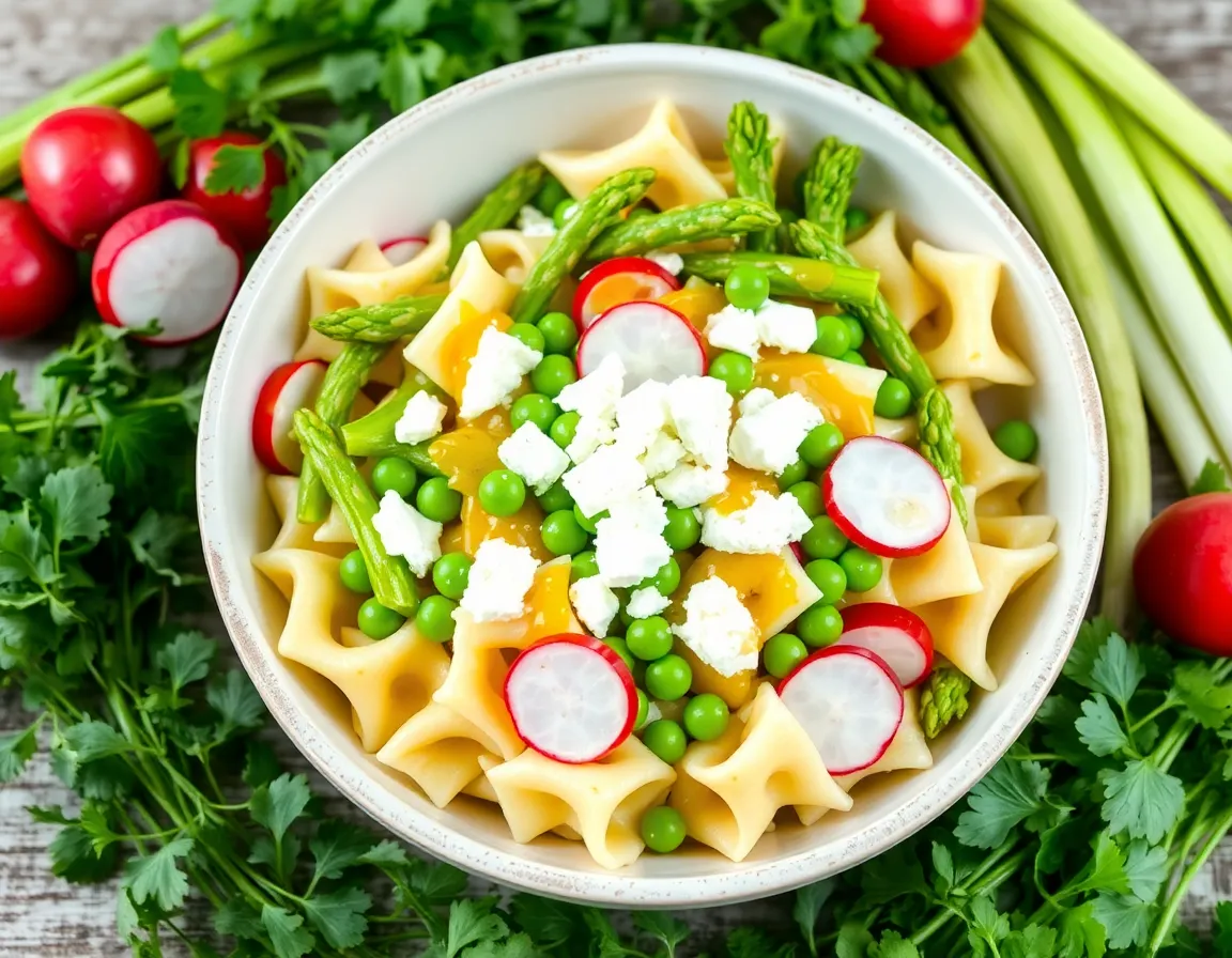 13 Seasonal Pasta Salad Recipes That Celebrate Fresh Ingredients All Year Long! - 1. Spring Vegetable Pasta Salad