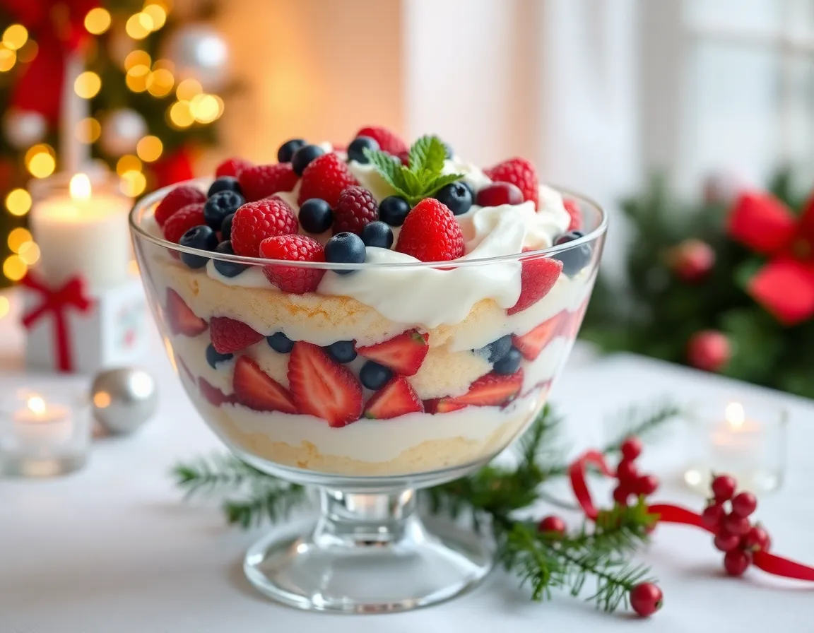 Winter Desserts Recipes: Your Ultimate Guide to Cozy Treats! - 14. Berry Winter Trifle