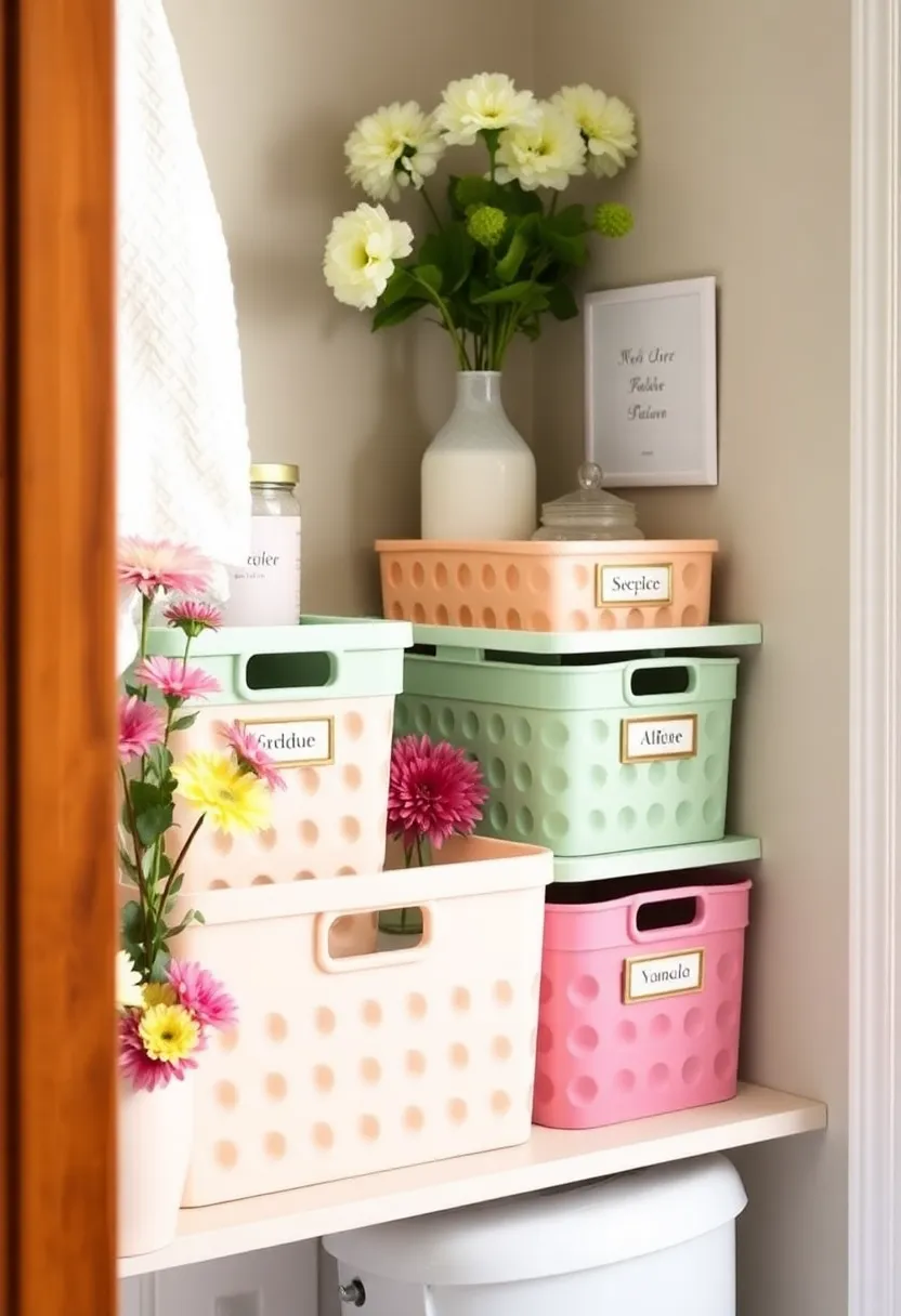 10 Simple DIY Beadboard Ideas To Elevate Your Bathroom Style! - 10. Bead Board Storage Bins