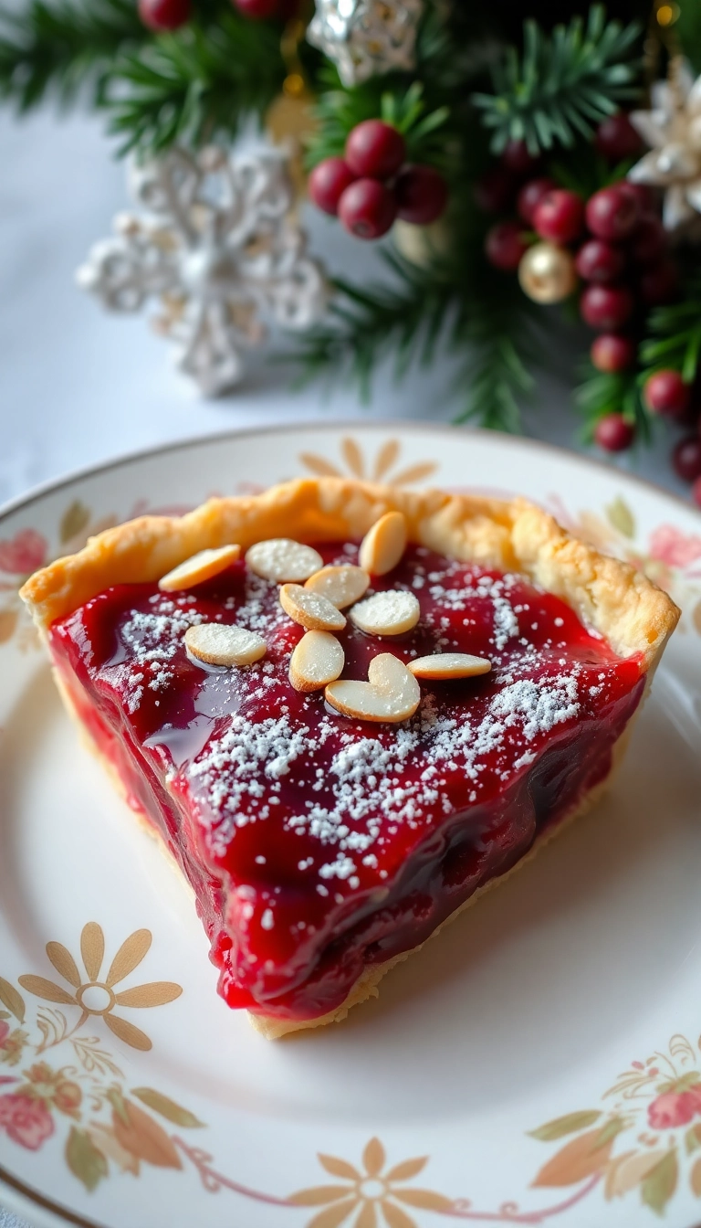 21 Irresistible Cranberry Dessert Recipes You’ll Want to Make This Holiday Season! - 14. Cranberry Tart with Almond Cream