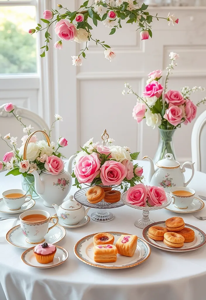 12 Galentine's Day Party Themes That Will Make Your Friends Wish They Were Invited! - 9. Floral Tea Party