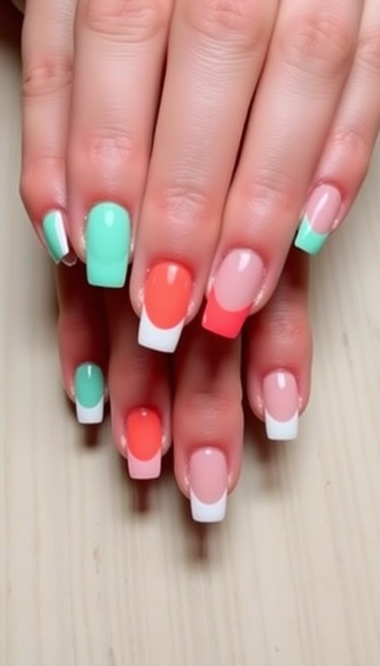 24 Punchy Nail Designs That'll Make You Want to DIY Right Now! - 11. Creative French Tips