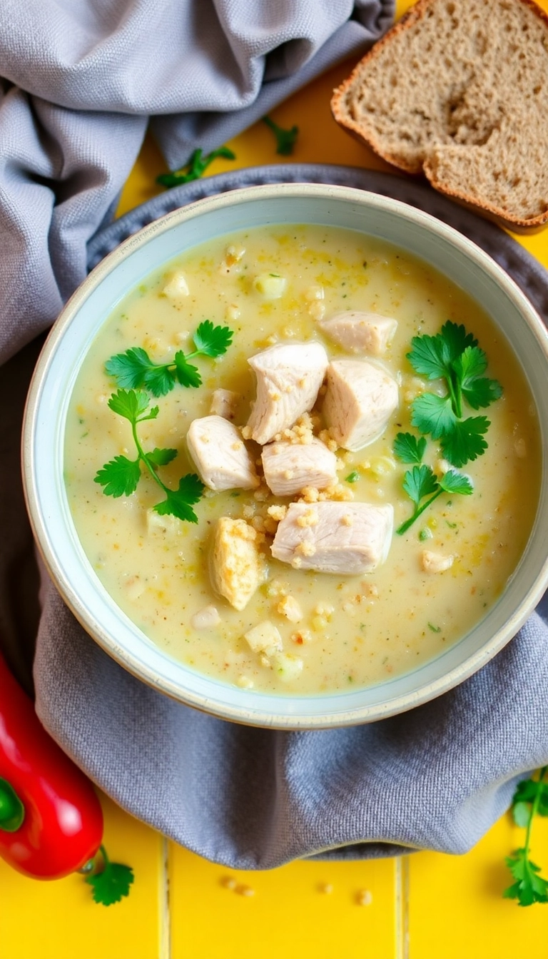 19 Creamy Chicken Soup Ideas That'll Make You Feel Cozy Inside! - 15. Creamy Chicken and Quinoa Soup