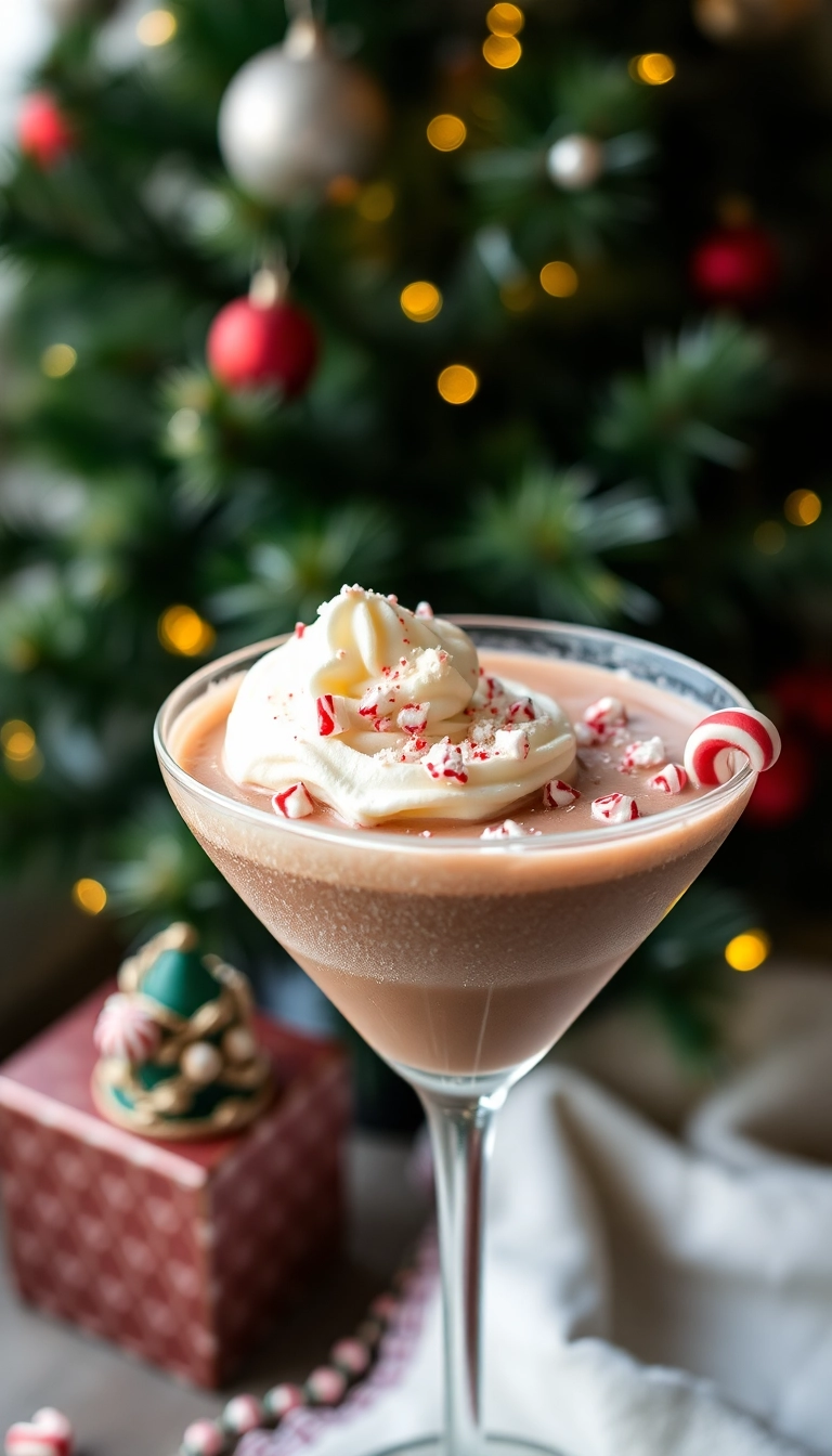 19 Christmas Drinks Ideas That'll Make Your Holiday Parties Sparkle! - 1. Peppermint Mocha Martini