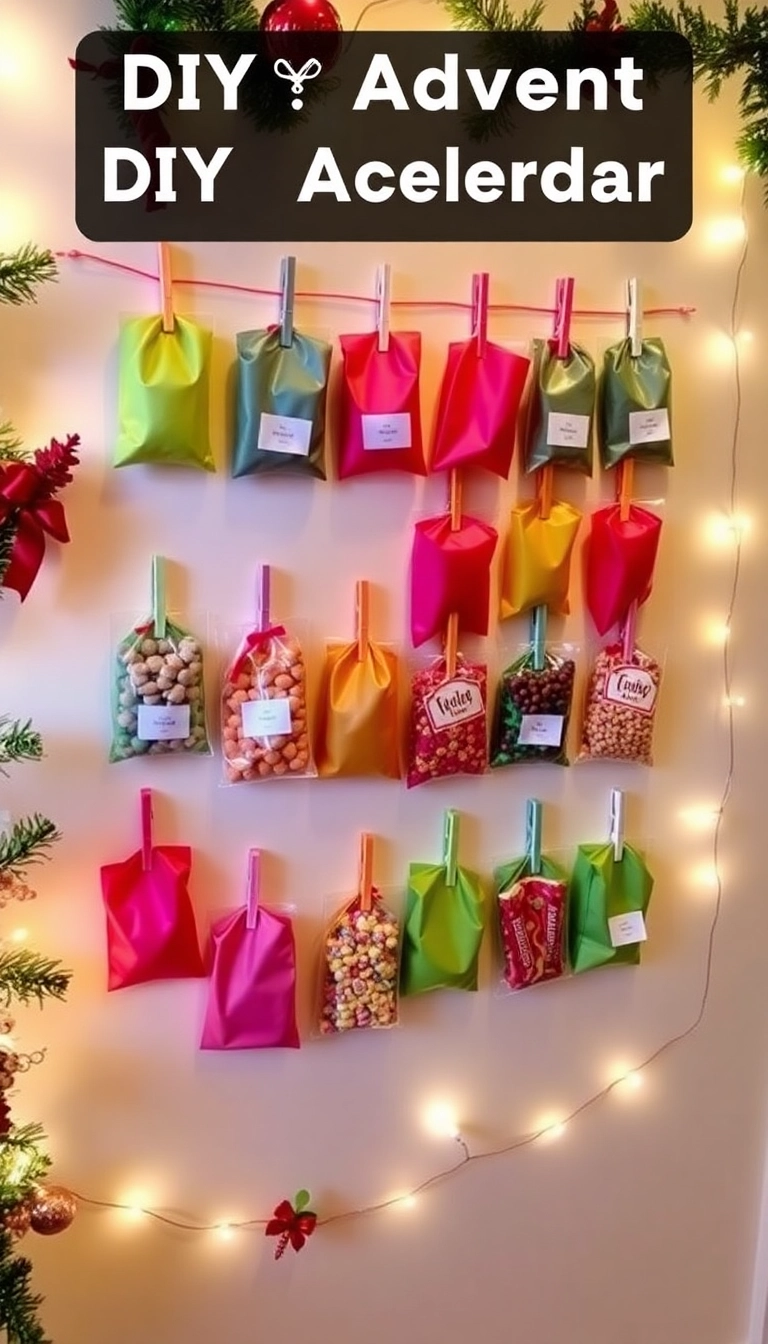 15 DIY Christmas Decor Ideas That Will Make Your Home Sparkle with Holiday Cheer! - 7. DIY Advent Calendar