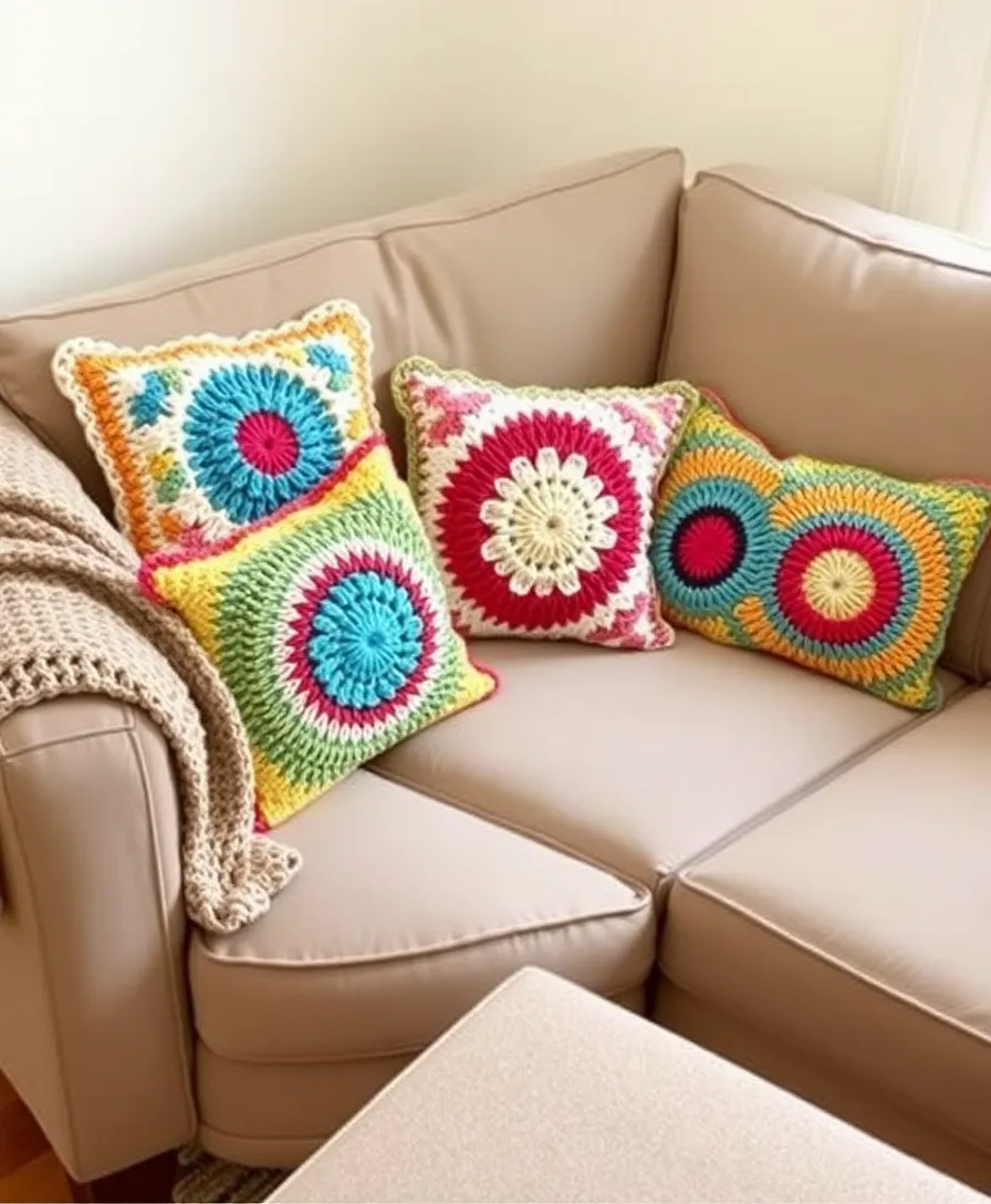 10 DIY Crochet Projects That Will Bring Comfort and Style to Your Home (Get Inspired by #2!) - 3. Crochet Cushion Covers