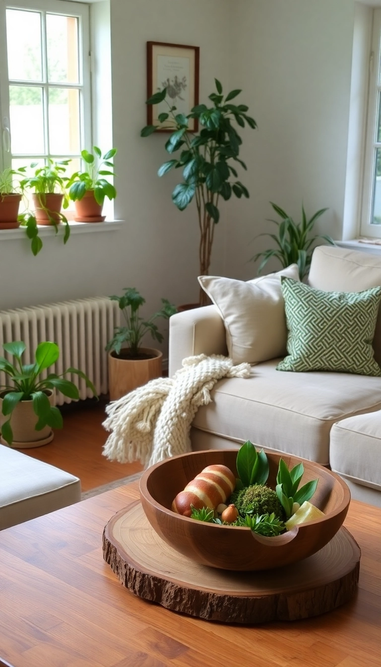 21 Cozy Old English Cottage Living Room Ideas That’ll Make You Want to Curl Up with a Book! - 12. Natural Elements