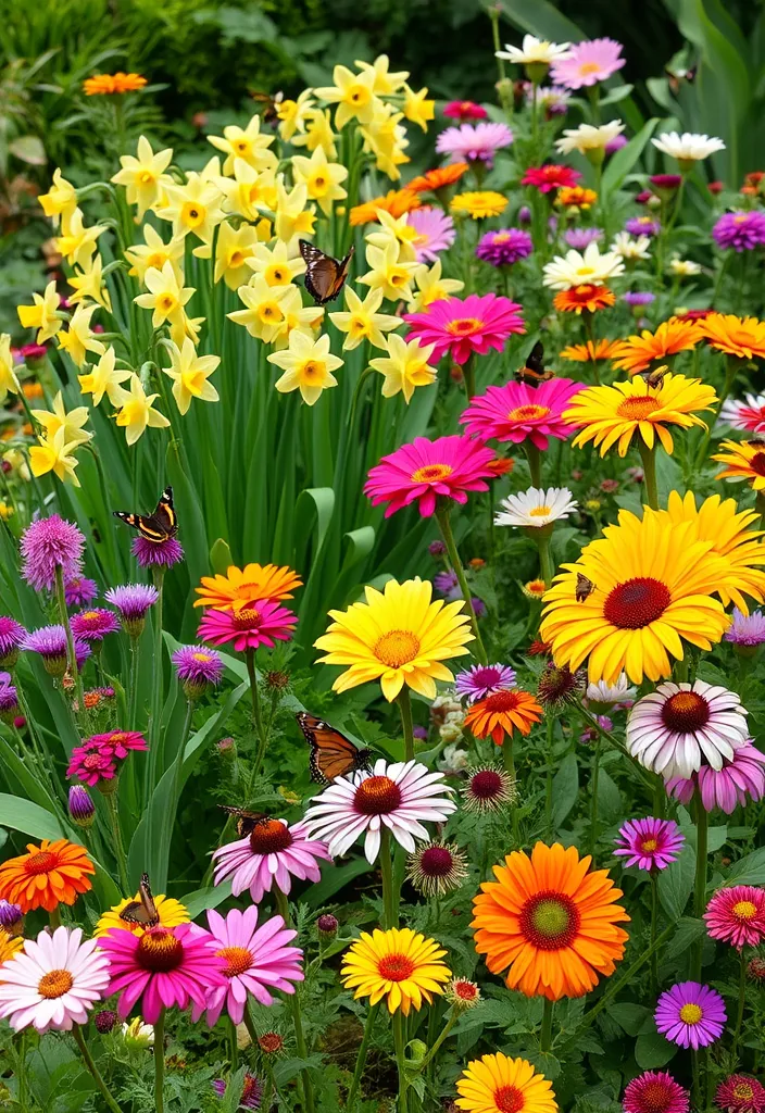 18 Colorful Flower Garden Ideas That Will Attract Pollinators (Wait Until You See #6!) - 9. Seasonal Color Explosion