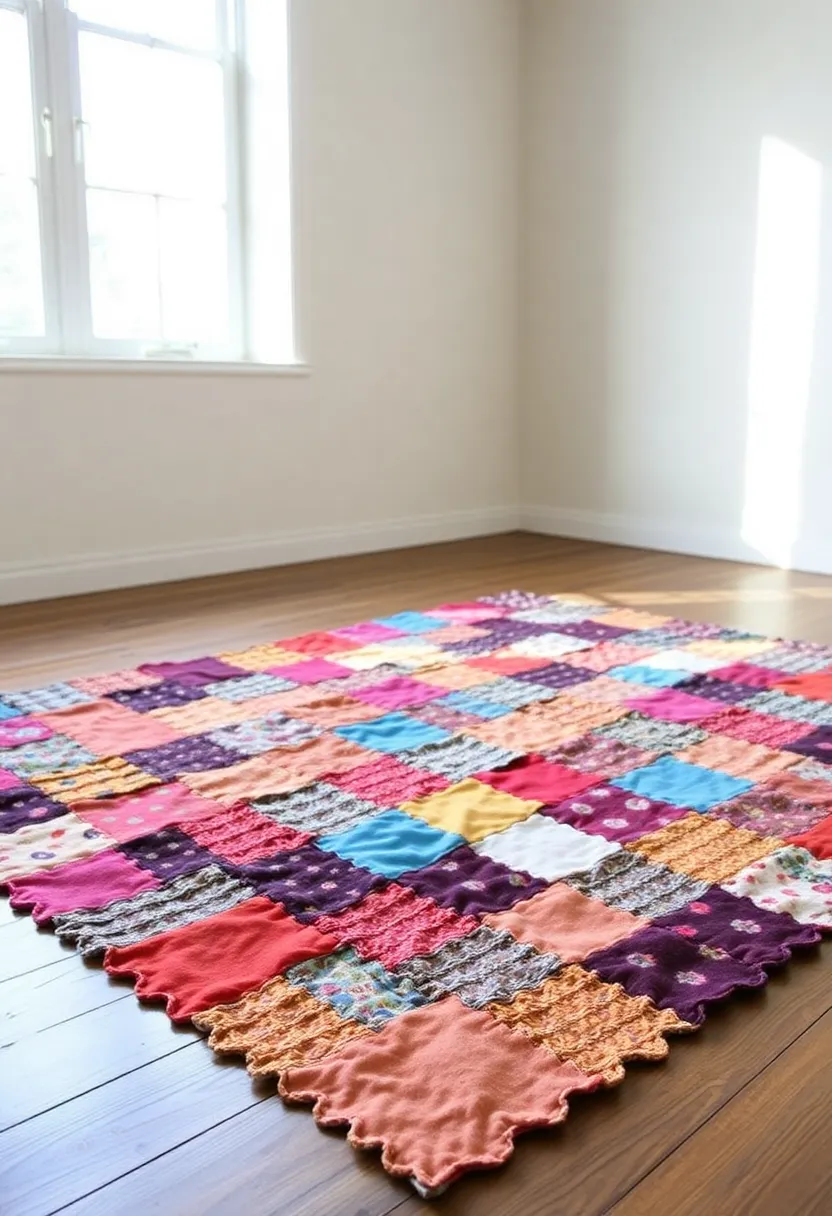 25 DIY Home Decor Projects That'll Transform Your Space (Even Your Cat Could Do #8!) - 5. DIY Rug from Fabric Scraps