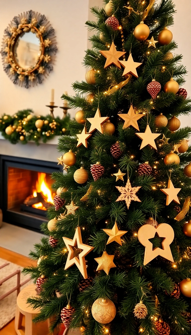 12 Eco-Friendly Christmas Tree Decoration Ideas That Are Good for the Planet! - 8. Wooden Ornaments