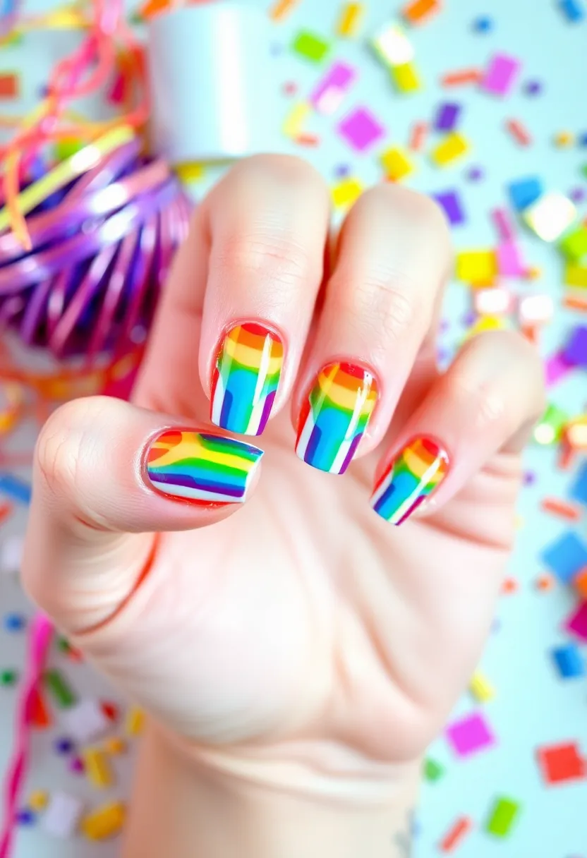 Join the 15-Day January Nails Challenge: 15 Days of Fun Nail Designs! - Day 9: Rainbow Stripes