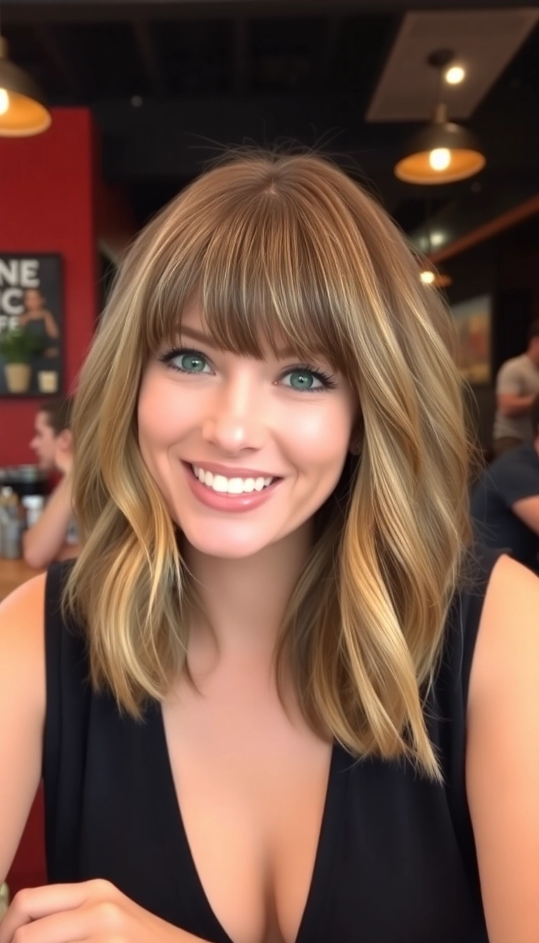 28 Medium Shag Hairstyles That Will Transform Your Look Instantly (You Won't Believe #15!) - 25. Chic Bangs