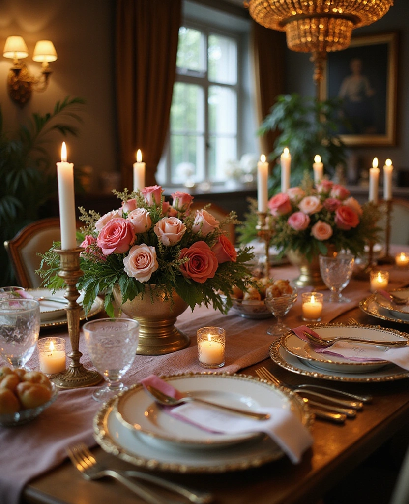 Celebrate Women’s Day with These 15 Stunning Home Decor Ideas! - 12. Themed Dinner Party Decor