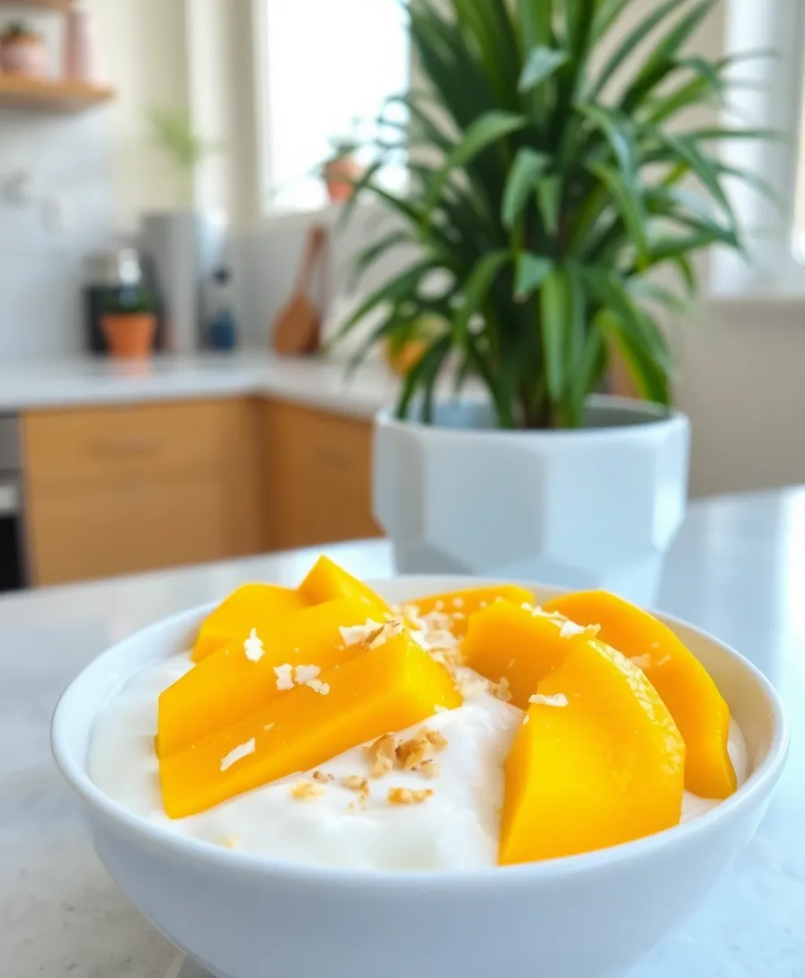 20 Breakfast Ideas That Will Change Your Morning Game (You Won’t Want to Skip #9!) - 12. Coconut Yogurt with Mango