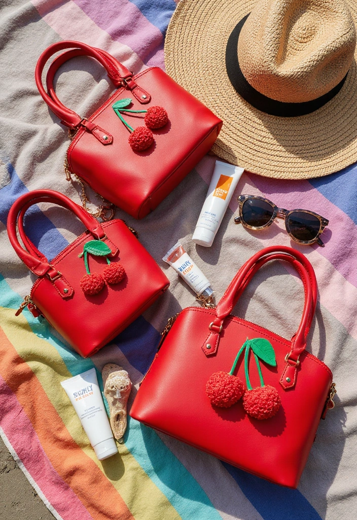 10 Cherry-Coded Fashion Trends You Need to Try This Summer (You Won't Believe #6!) - 9. Cherry-Embellished Bags