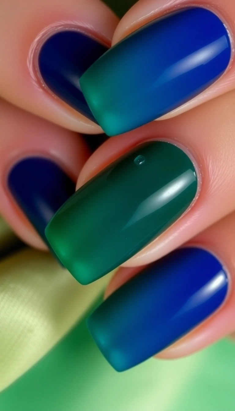 25 Stunning Acrylic Nails for Winter That Will Make You the Trendsetter! - 9. Elegant Jewel Tones