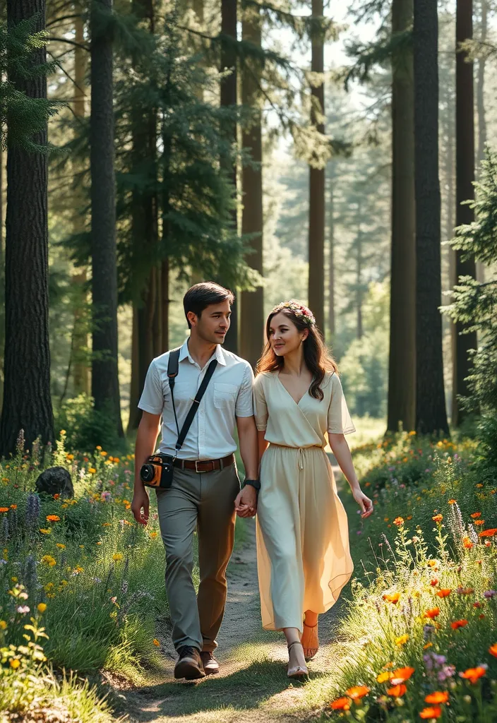 Take Your Love Outside: 8 Outdoor Valentine's Photoshoot Ideas You Can't Miss! - 1. Enchanted Forest Escape