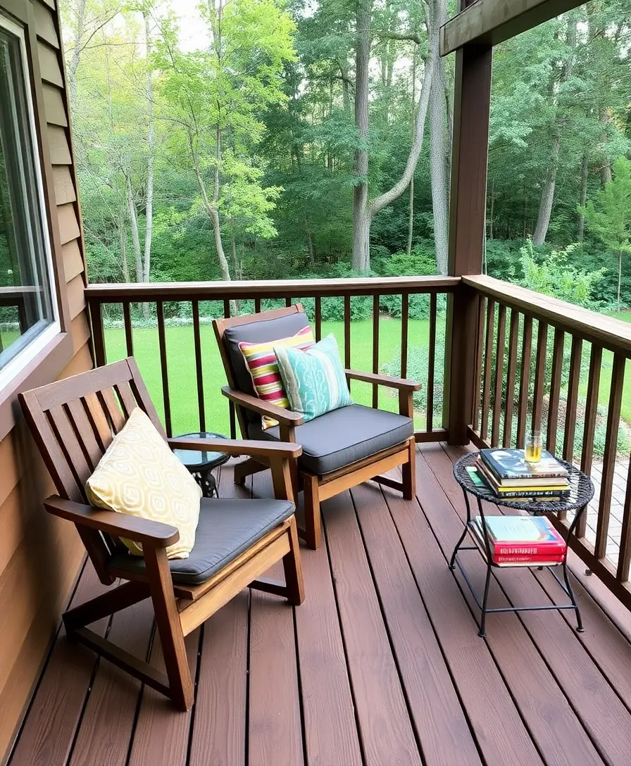 13 Wood Cabin Reading Nooks That Will Make You Want to Curl Up with a Book! - 11. The Outdoor Oasis