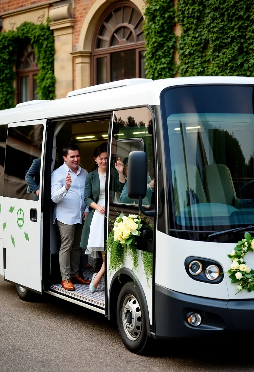 21 Stunning Green Wedding Theme Ideas That Will Make Your Heart Skip a Beat! - 13. Eco-Friendly Transportation