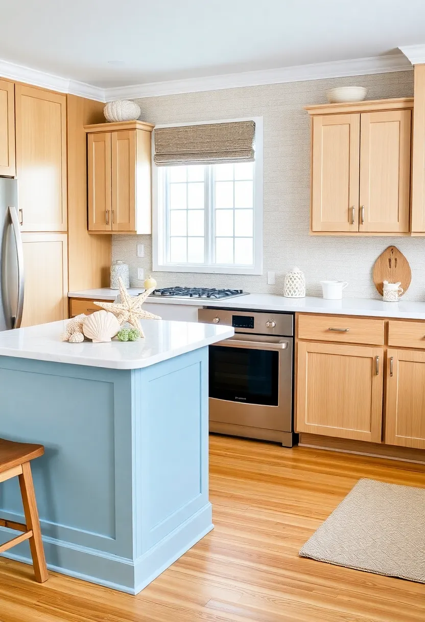 20 Colorful Kitchen Island Ideas That Will Brighten Your Home (Wait Till You See #7!) - 2. Blissful Blue Beauty