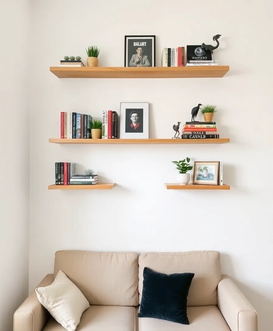 25 Budget DIY Home Decor Ideas That Will Transform Your Space Instantly! - 5. DIY Floating Shelves