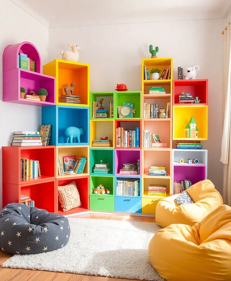 15 Stylish Kids' Room Furniture Ideas That Are Both Functional and Fun (Don't Miss #9!) - 4. Modular Bookshelves