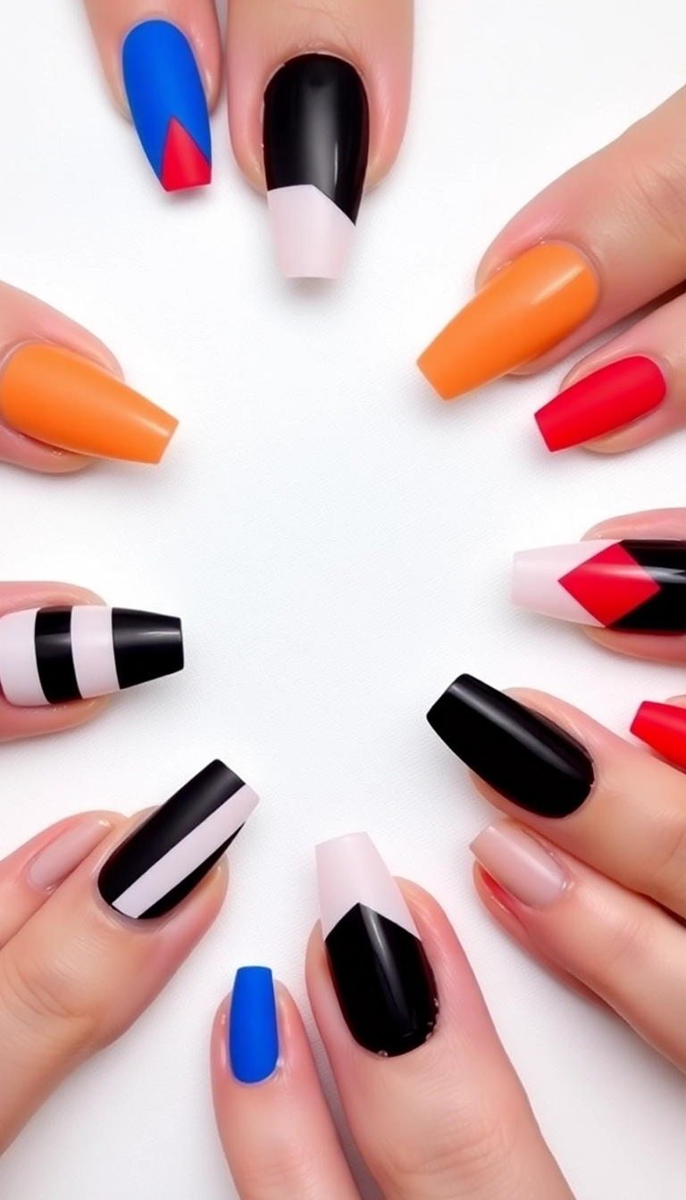 23 Gorgeous Acrylic Nail Ideas That'll Make Heads Turn (Especially #8!) - 9. Negative Space