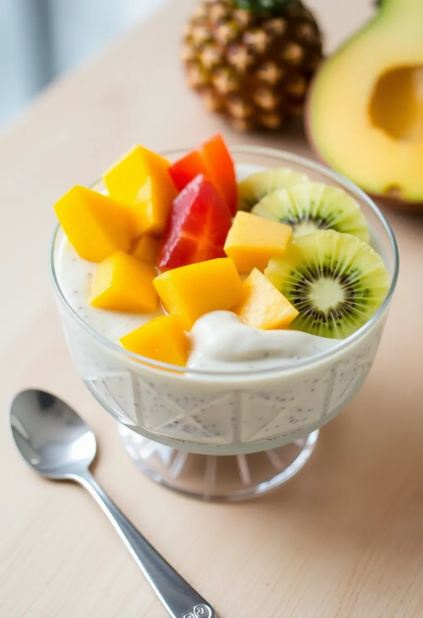 10 Gourmet Breakfast Ideas That Will Make You Feel Like a Chef (Brunch Goals!) - 8. Chia Seed Pudding with Tropical Fruits