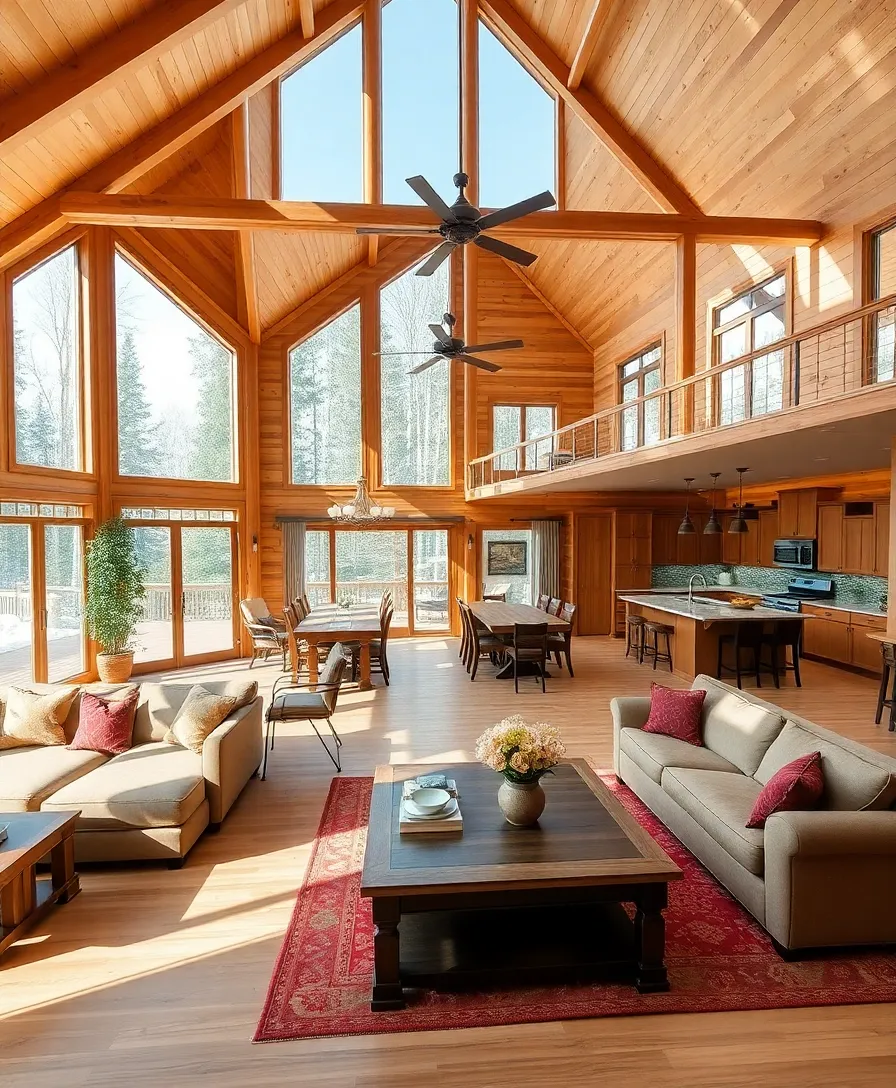 20 Must-See Cabin Weekend Inspo Ideas for a Dreamy Escape (You Won't Believe #7!) - 13. Open Concept Layouts