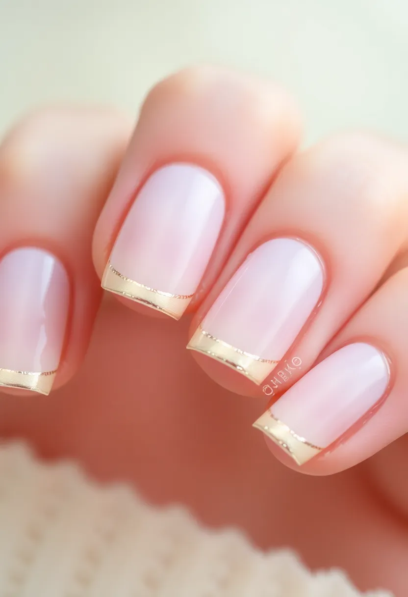 14 DIY January Nail Designs You Can Create in Under 30 Minutes! - 7. Subtle Metallic Touch