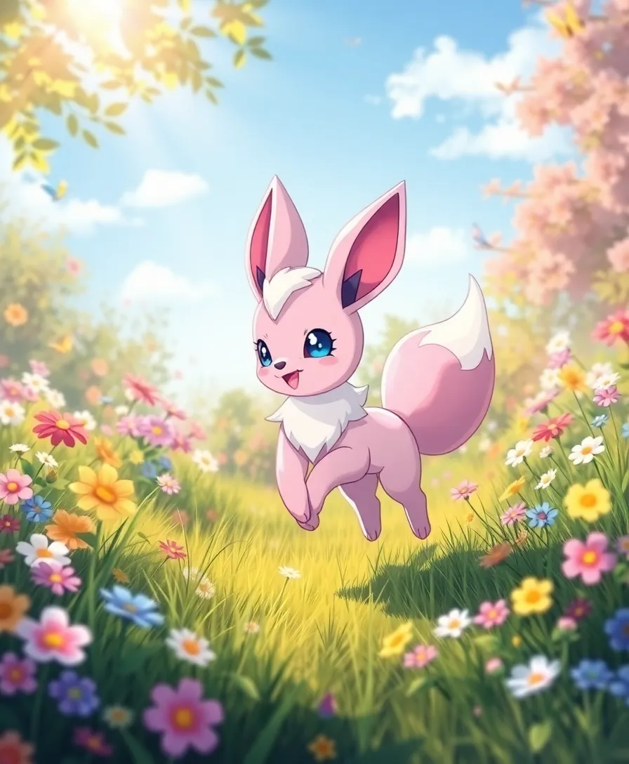 10 Adorable Pokemon Wallpapers For Every Fan (You Won't Believe #7!) - 13. Sylveon's Enchanted Meadow