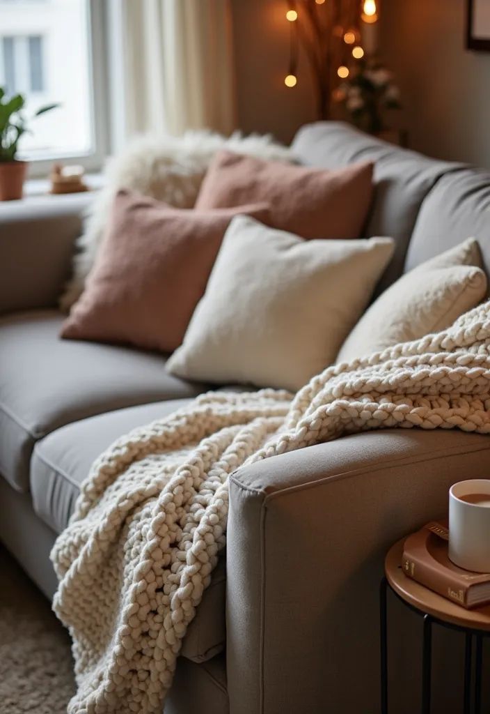 12 Cozy Valentine's Day Home Decor Ideas You Can't Miss This Year! - 3. Plush Textiles