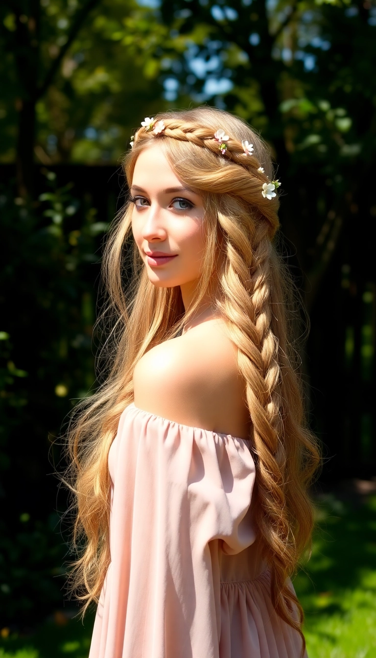 22 Stunning Hairstyles for Long Fine Hair That Will Transform Your Look! - 10. Crown Braid