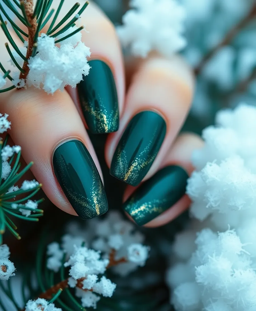 15 Stunning January Nail Designs to Rock This Winter (You Won't Believe #7!) - 9. Rustic Forest Green