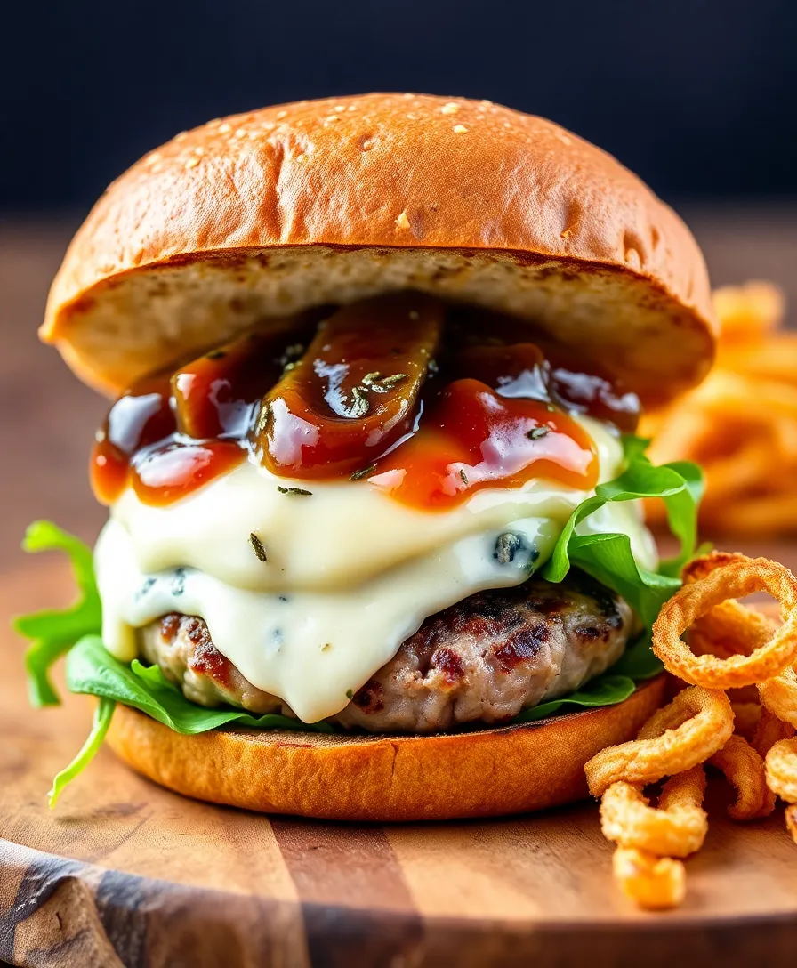 10 Crispy Cheeseburger Recipe Ideas That Will Make Your Taste Buds Dance! - 6. Blue Cheese and Fig Cheeseburger