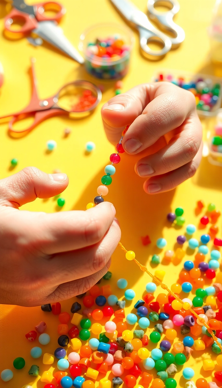 7 Easy Fine Motor Activities That Will Keep Your Kids Engaged (You Won't Believe #4!) - 1. Bead Stringing Bonanza