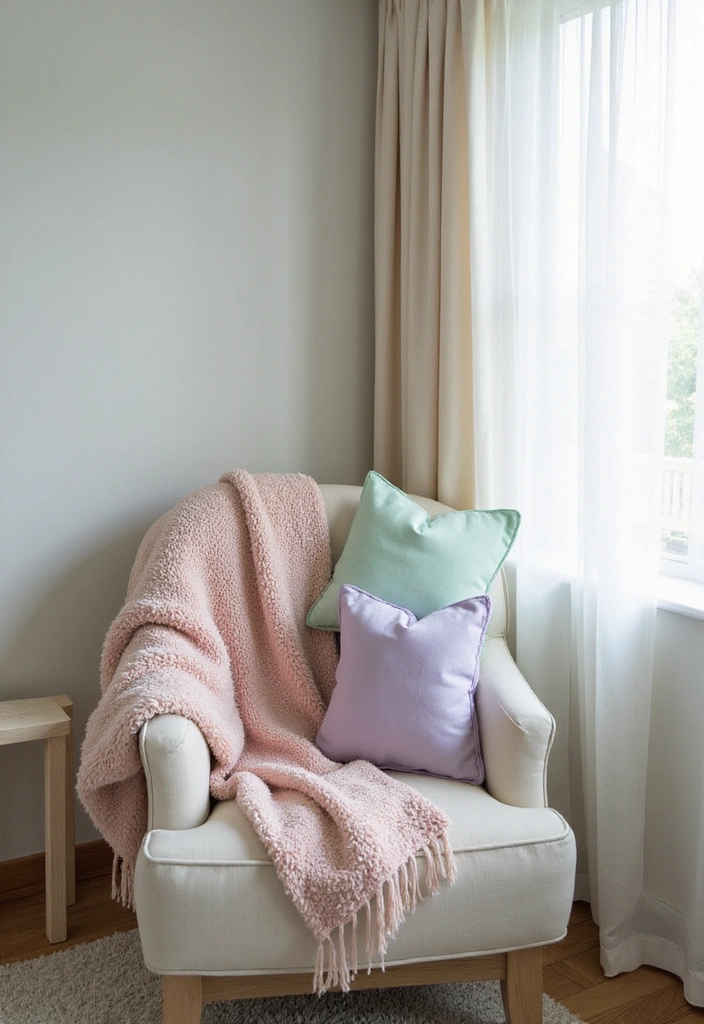 Celebrate Women’s Day with These 15 Stunning Home Decor Ideas! - 3. Soft Pastel Textiles