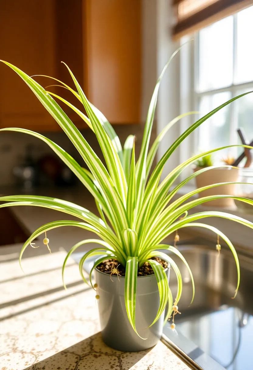 15 Indoor Plants You Need for Instant Calm (Especially #7!) - 5. Spider Plant (Chlorophytum comosum)