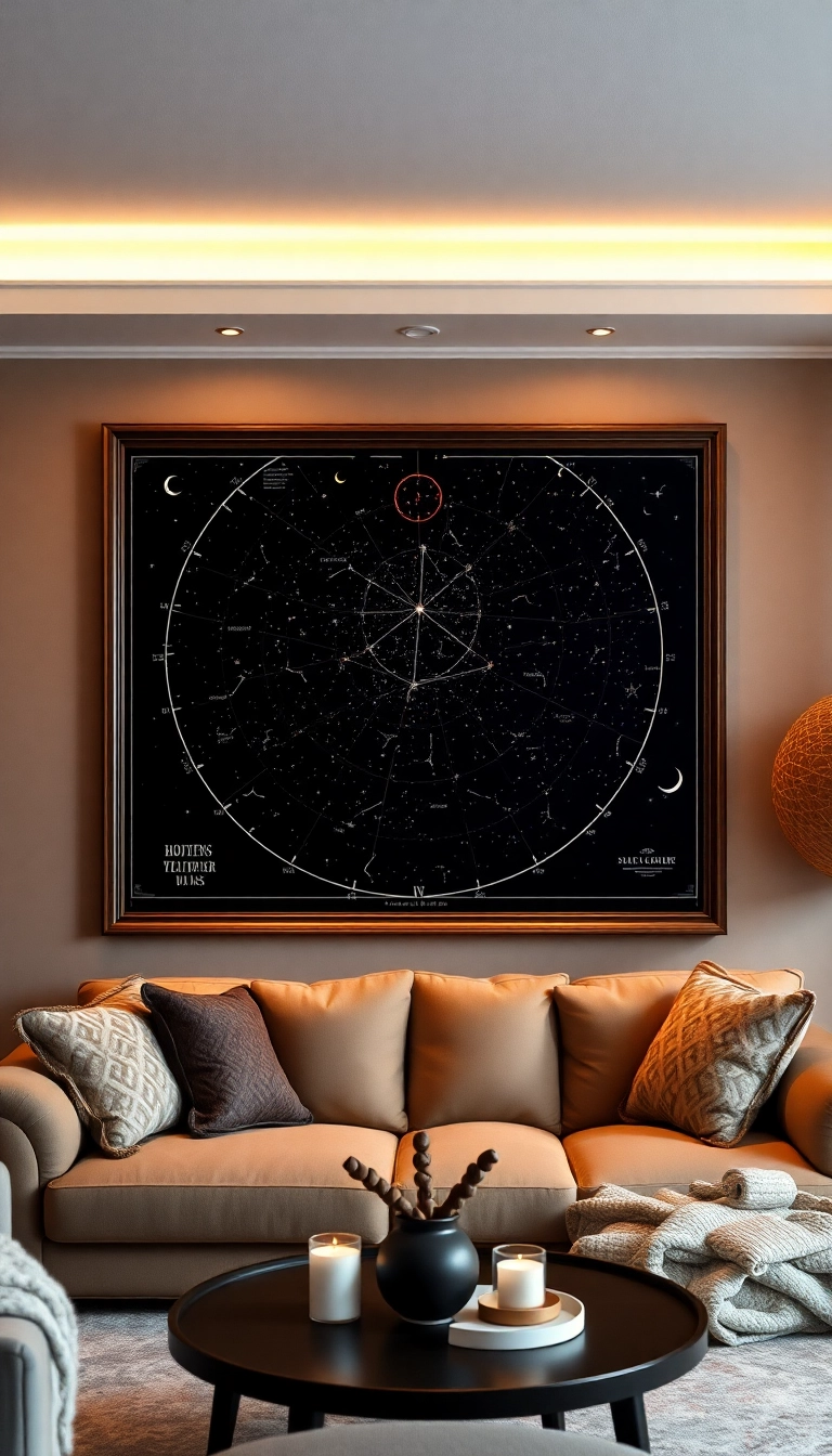 21 Unique Christmas Gifts for Parents That Will Melt Their Hearts (You Won't Believe #13!) - 12. Custom Star Map