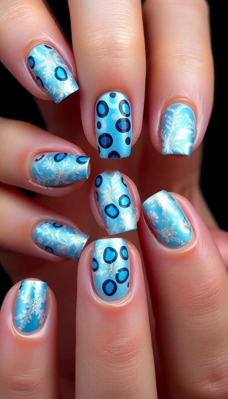 21 Jaw-Dropping Winter Nail Designs That Will Leave You Speechless (Don't Miss #8!) - 13. Winter Animal Prints