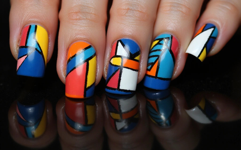 30 Stunning Nail Designs That'll Make You Want to Show Off Your Hands! - 2. Geometric Glam