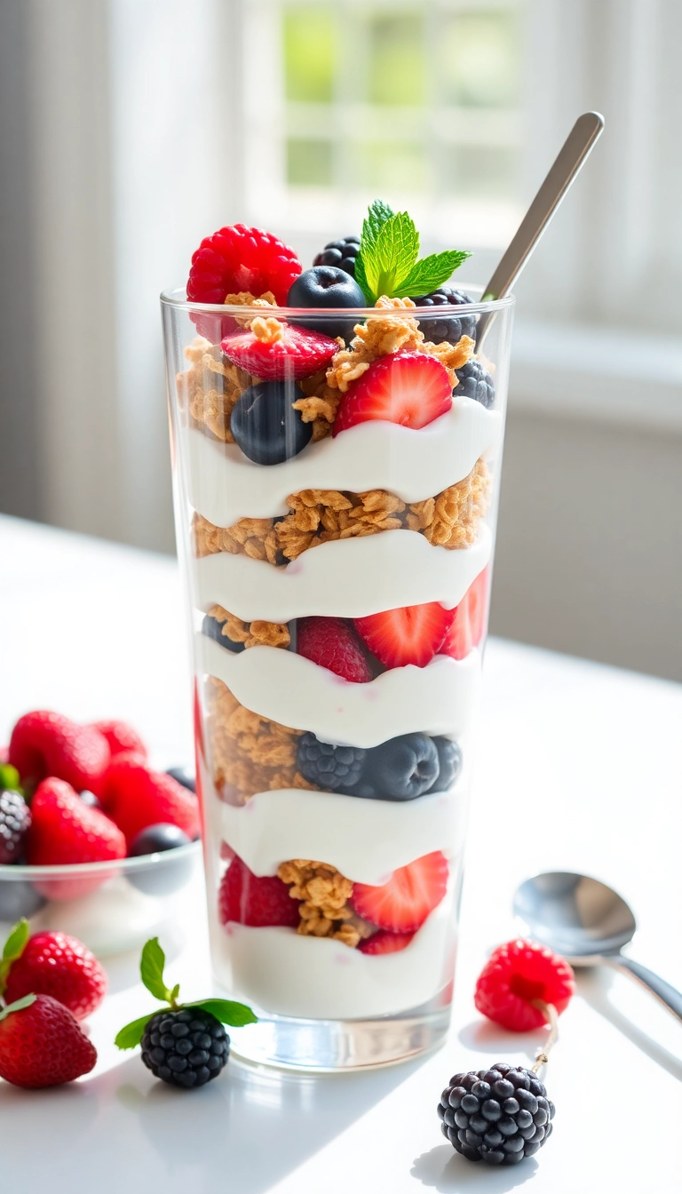 10 Healthy Meals You Can Make in 30 Minutes (Your Family Will Love #5!) - 10. Greek Yogurt Parfait