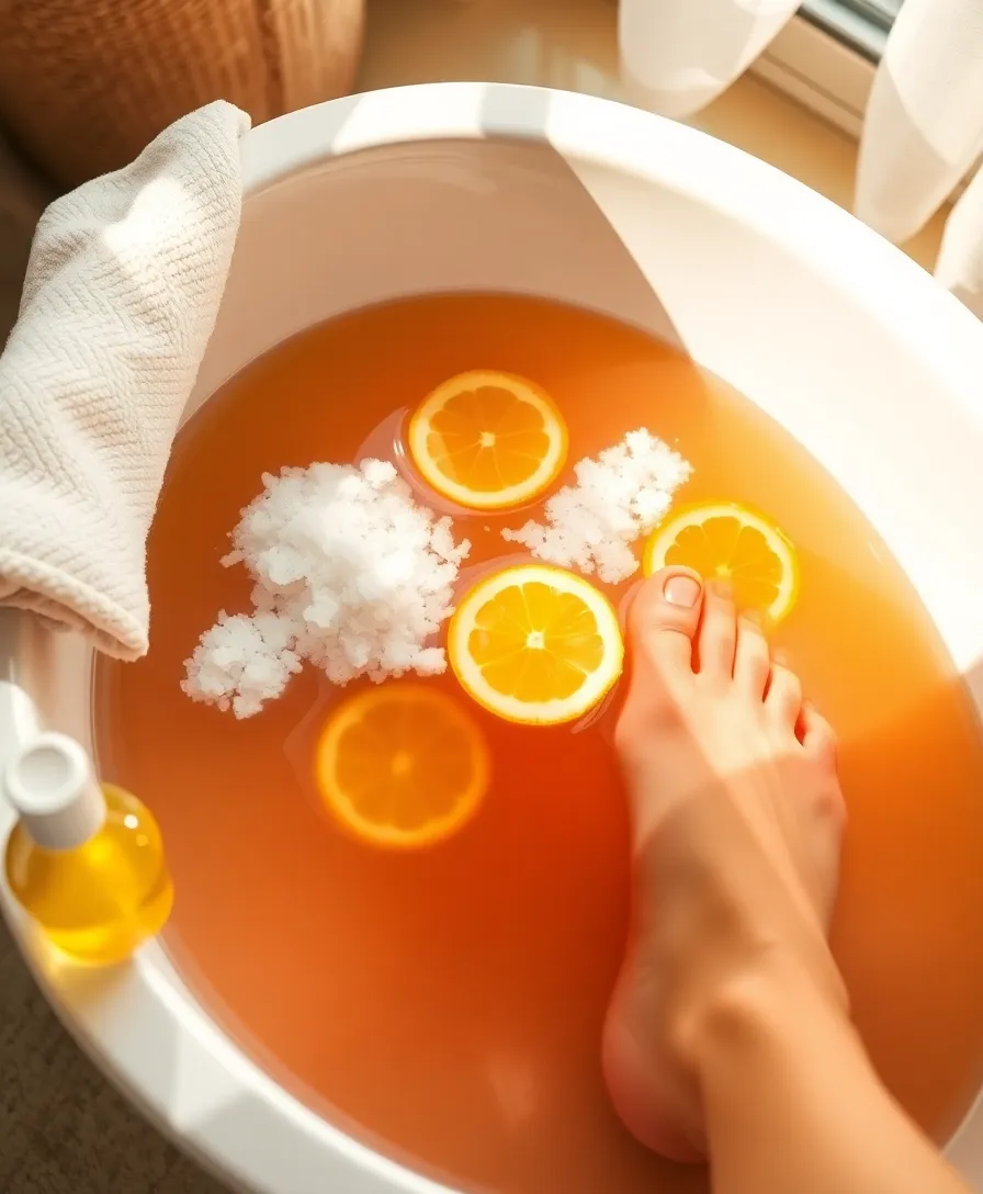 8 Pampering Self Care Recipe Ideas You Can Make at Home (Spa Day Awaits!) - 7. Uplifting Citrus Foot Soak