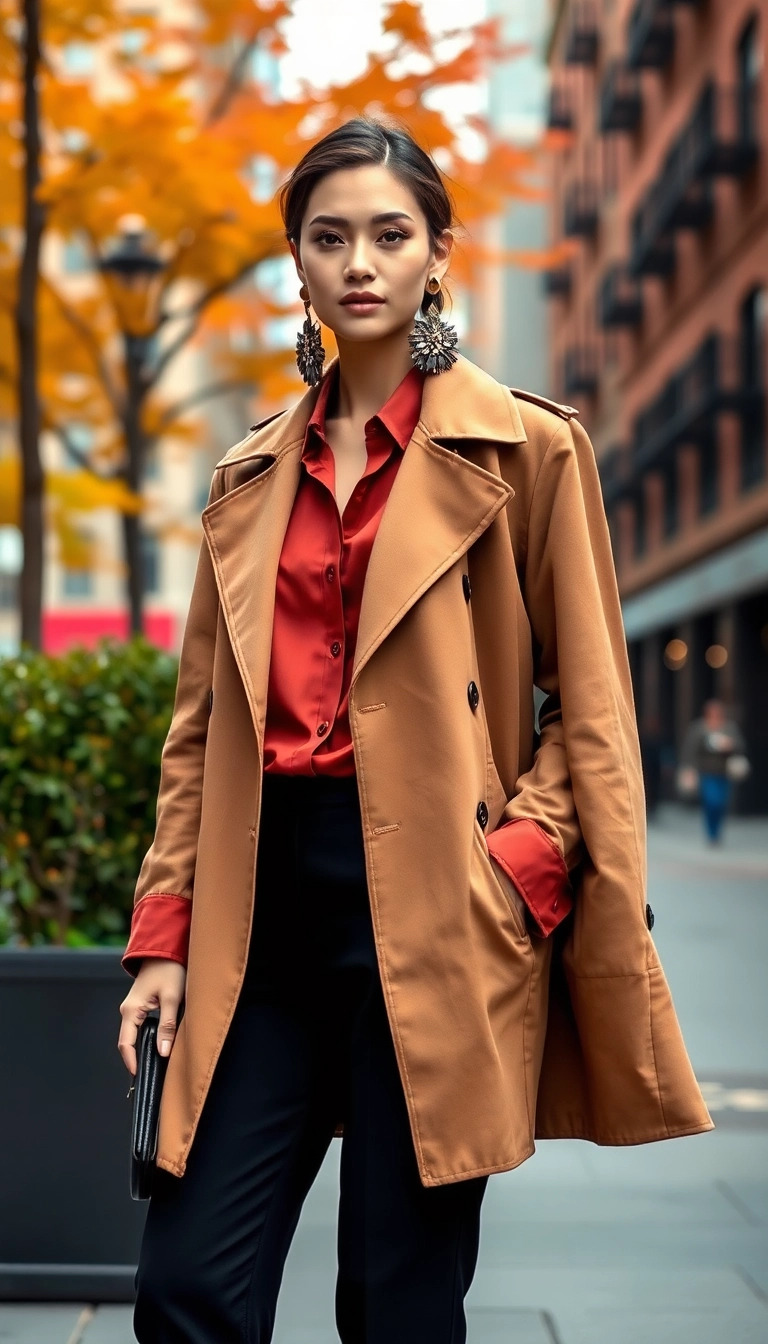 20 Trendy Thanksgiving Outfit Aesthetic Inspirations That Will Elevate Your Fall Wardrobe! - 2. Earthy Tones with Statement Accessories