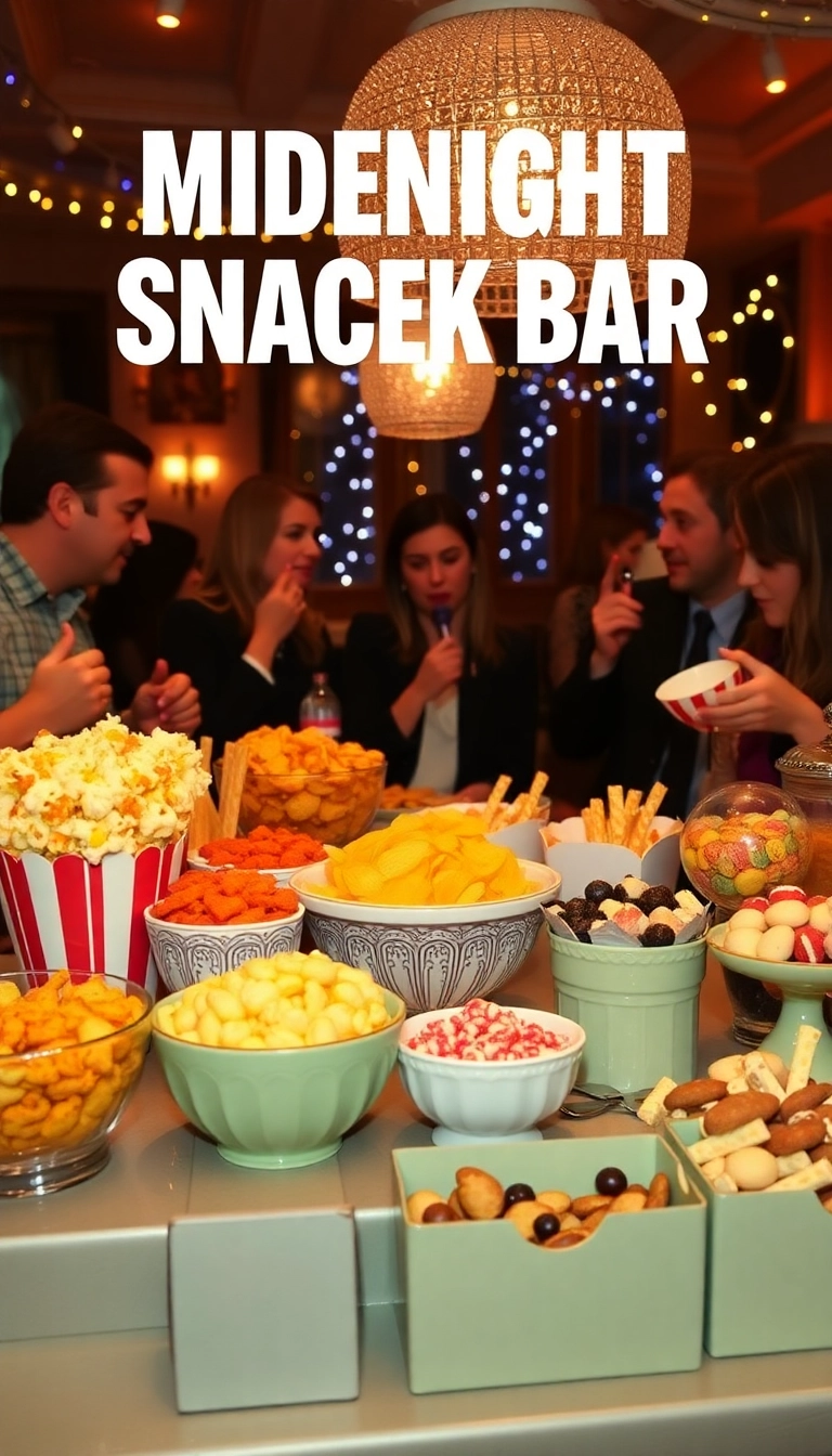 21 Fun Ideas to Make Your New Year’s Day Party Unforgettable! - 14. Midnight Snack Bar